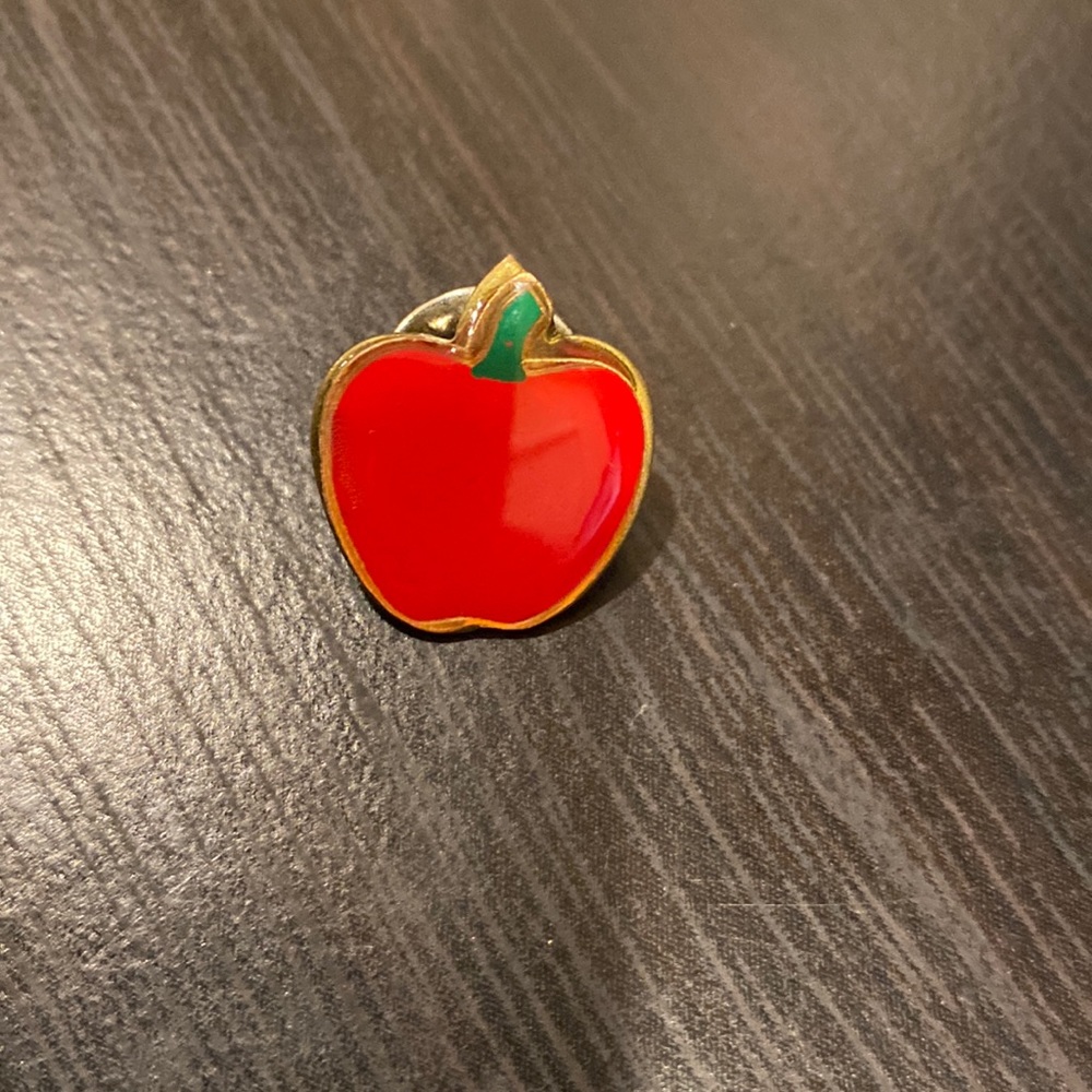Vintage apple lapel pin